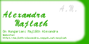 alexandra majlath business card