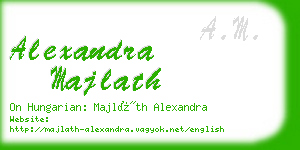 alexandra majlath business card